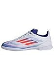 adidas F50 League Football Boots Indoor, Zapatos de fútbol Sala Unisex Adulto, FTWR White/Solar Red/Lucid Blue, 42 EU