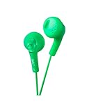 JVC Gumy HA-F160 - Auriculares In Ear con Cable de 1 metro para Android, iPhone, Ordenadores, Portátiles, Consolas y más (Imán de Neodimio, Jack de 3,5 mm, 15 Hz - 20 KHz), Color Verde