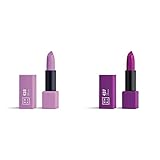 3INA MAKEUP - Vegan - The Lipstick 430 + The Lipstick 437 - Lila - Labiales mate y shinny - Barra de labios de alta pigmentación y textura cremosa olor a vainilla - Cierre magnético - Cruelty Free