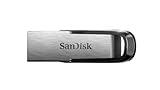 SanDisk Ultra Flair Memoria flash USB 3.0 de 64 GB, con carcasa de metal duradera y elegante y hasta 150 MB/s de velocidad de lectura, Color negro/plateado