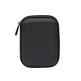 Amazon Basics - Funda de Disco Duro, 15.1 x 10.8 x 4.2 cm, Color Negro y Naranja