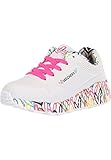 Skechers Uno Lite Lovely Luv, Zapatillas de Deporte, Blanco (White Synthetic H Pink Trim), 30 EU