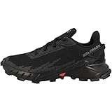 Salomon Alphacross 4 Zapatillas de Trail Running para Mujer, Agarre potente, Comodidad duradera, Rendimiento versátil, Black, 39 1/3