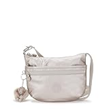 Kipling Arto S Bandolera Pequeña, Metallic Glow (Plata)