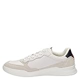 Tommy Hilfiger Hombre Sneaker Suela Cupsole Elevated Cupsole Leather Mix Zapatillas, Blanco (White), 44 EU