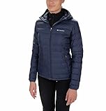 Columbia Lake 22 Down Hooded Jacket, Chaqueta De Plumas Acolchada Con Capucha para Mujer, Nocturnal, M