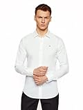 Tommy Jeans TJM ORIGINAL STRETCH SHIRT DM0DM04405, Camisa, Hombre, Classic White, XXS