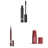 3INA MAKEUP - Vegan - The 24h Level Up Mascara 900 + The Color Pen Eyeliner 575 + The No - Rules Stick 362 - Negro - Marrón - Rosa - 3 en 1 - Larga duración - Alta pigmentación - Cruelty Free