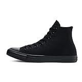 Converse All Star Hi Canvas Zapatillas Negras Monocromas-UK 6