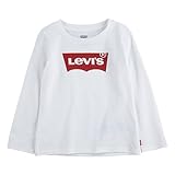 Levi's Lvg L/S Batwing Tee, Camiseta Bebé-Niñas, Blanco, 9 meses