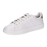 adidas Advantage Premium Leather Shoes, Zapatillas Mujer, Chalk White Chalk White Champagne Met, 38 2/3 EU