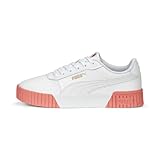 PUMA Carina 2.0, Zapatillas Mujer, White Hibiscus Flower Gold Pink, 36 EU