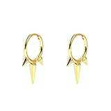 SINGULARU - Pendientes Rolling Oro - Joyas mujer