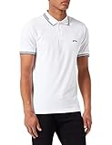 BOSS Paul Curved Slim Fit, Camisa de polo White100, L, Hombre