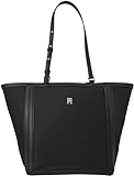 Tommy Hilfiger TH Essential S Tote AW0AW15717, Bolso de Mano Mujer, Negro (Black), OS