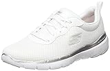 Skechers Flex Appeal 3.0 First Insight, Sneakers Mujer, Blanco (White Mesh Silver Trim), 40 EU