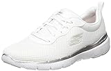 Skechers Flex Appeal 3.0 First Insight, Sneakers Mujer, Blanco (White Mesh Silver Trim), 38 EU