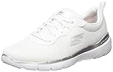 Skechers Flex Appeal 3.0 First Insight, Sneakers Mujer, Blanco (White Mesh Silver Trim), 38 EU