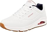 Skechers Uno Stand On Air, Zapatillas Hombre, White Durabuck Navy Red Trim, 44 EU