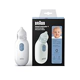 Aspirador nasal Braun 1 | Succionador de mucosa | Alivia la congestión nasal | Succionador eléctrico | 2 potencias | Para recién nacidos, bebés y niños | Apto para el lavavajillas | BNA100EU