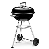 Weber Compact Kettle Barbacoa de Carbón, 47 cm, Negro 1221004