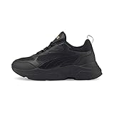 PUMA Women Cassia Zapatillas, Puma Black Puma Black Puma Team Gold, 39 EU