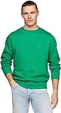 Tommy Hilfiger Hombre Sudadera sin Capucha, Verde (Olympic Green), XS