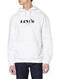 Levi's Relaxed Graphic Sweatshirt, Hombre, Modern Vintage Po White, XXL
