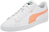 PUMA Basket Classic XXI, Zapatillas, Hombre, Puma White-Peach Pink, 43 EU