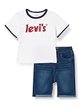 Levi's Lvb ringer tee and short set Bebé-Niños Blanco 12 meses