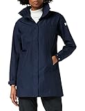 Helly Hansen Mujer Chubasquero Largo Aden, S, Azul marino