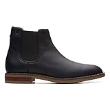 Clarks Jaxen, Botas Estilo Chelsea Hombre, Piel Negra, 41 EU