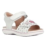 Geox B SANDAL DELHI GIRL, Sandalia para Bebé-Niñas, WHITE/PINK, 23 EU