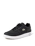 Lacoste T-Clip 222 9 SMA, Zapatillas Deportivas Hombre, Blk Wht, 44 EU