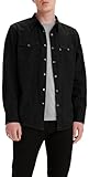 Levi's Barstow Western Standard Camiseta, Marble Black Denim Rinse, M Hombre