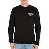 Tommy Jeans TJM REG Essential Graphic Crew DM0DM18404 Sudaderas, Negro (Black), L para Hombre