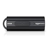 Amazon Basics - Memoria Flash USB 3.1 de 256 GB, velocidad de lectura de hasta 130 MB/s, Negro