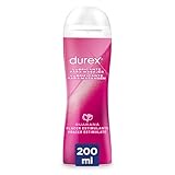 Durex Gel Lubricante Massage 2 en 1 Estimulante Gel de Masaje Erótico y Lubricante Íntimo con Guaraná - 200 ml (Paquete de 1)