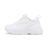 PUMA Women Cassia Zapatillas, Puma White Puma White Puma Team Gold, 38.5 EU