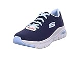 Skechers Arch Fit Big Appeal, Zapatillas Mujer, Navy Knit Mesh Lt Blue Trim, 40 EU