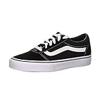 Vans Ward, Zapatillas Mujer, Suede Canvas Black White, 42 EU