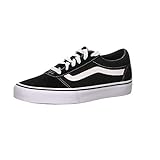 Vans Ward, Zapatillas Mujer, Suede Canvas Black White, 40 EU