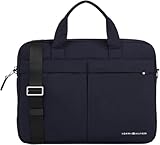 Tommy Hilfiger Maletín para portátil Hombre Signature Computer Bag Impermeable, Blau (Azul), Talla Única