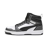 PUMA Rebound V6, Zapatillas Unisex adulto, Puma White Puma Black Shadow Gray, 42 EU