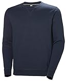 Helly Hansen Hombre Sudadera Crew, 2XL, Azul Marino