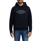 Tommy Hilfiger HILFIGER CURVE LOGO HOODY, Hoodies Hombre, Azul (Desert Sky), S