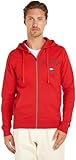 Tommy Hilfiger WCC Arched Varsity Zip Thru MW0MW33644 Sudadera con Cierre de Cremallera, Rojo (Fierce Red), XL para Hombre