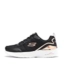 Skechers SKECH-AIR DYNAMIGHT THE HALCYON, Zapatillas para Mujer, Black Mesh / Rose Gold Trim, 36.5 EU