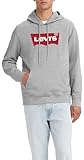 Levi's Standard Graphic Sweatshirt Sudadera con capucha, Logo Two Color Heather Gray, M Hombre