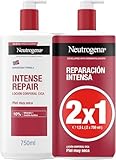 Neutrogena Fórmula Noruega Loción Corporal CICA Reparación intensa para piel seca (Pack de 2 x 750 ml), crema hidratante corporal reparadora con centella asiática